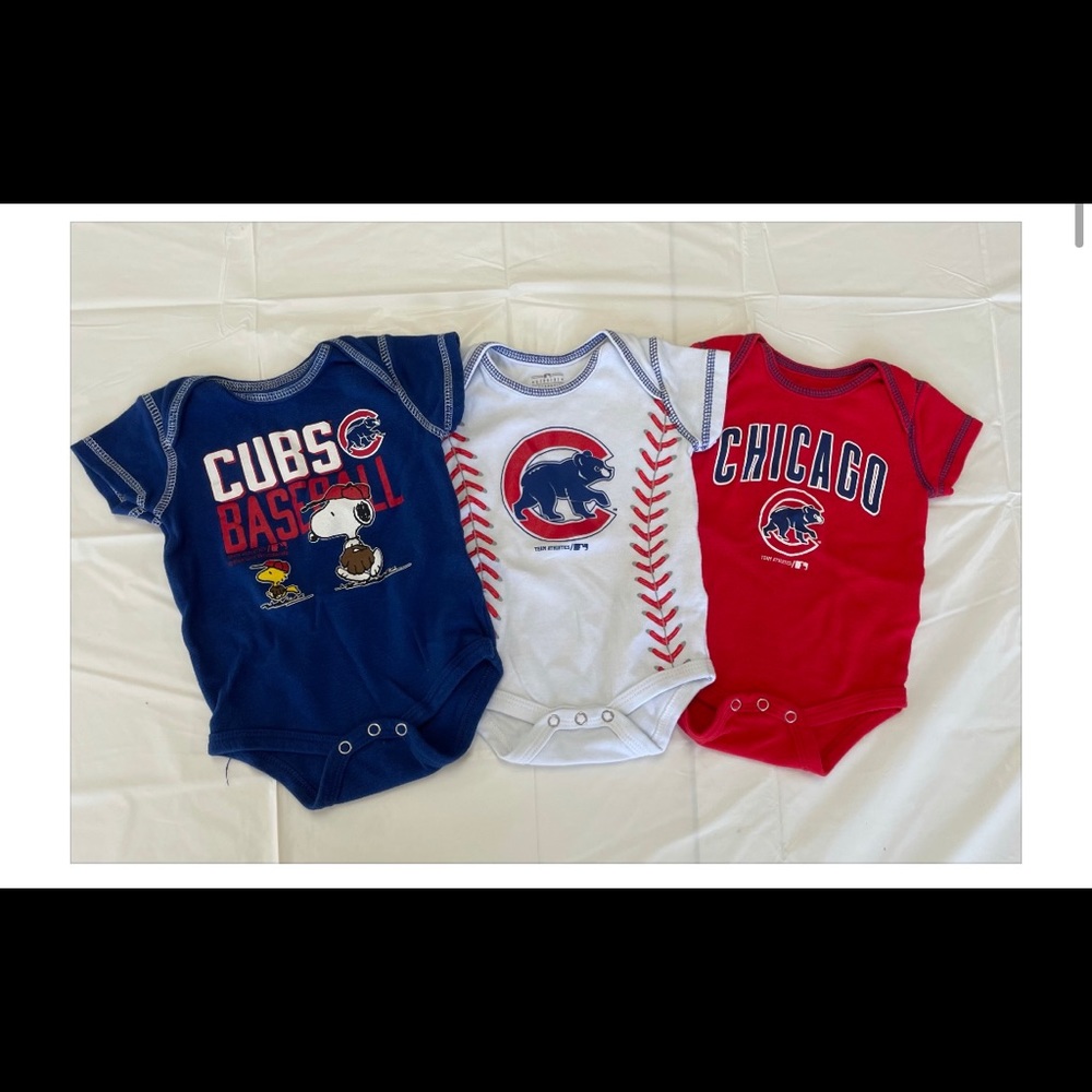 Cubs onesies sold as a set